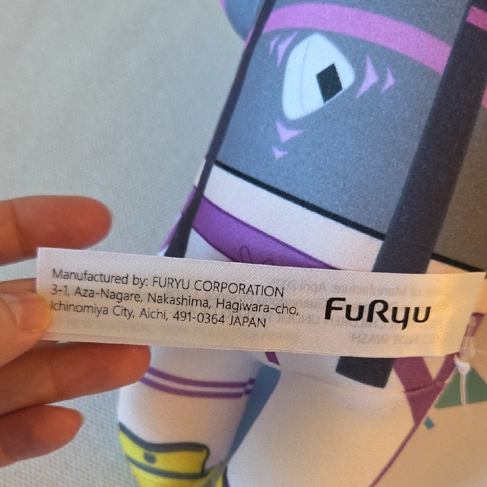 Hololive JP Nekomata Nesoberi Laying Down Furyuu Plush Round 1 Exclusive Prize - Picture 5 of 9